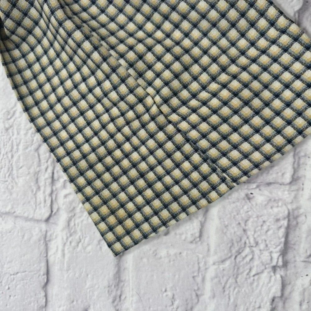 Vintage Hickey Freeman for Sakowitz Pants Mens 30x29 Flat Front Checkered - Picture 12 of 13
